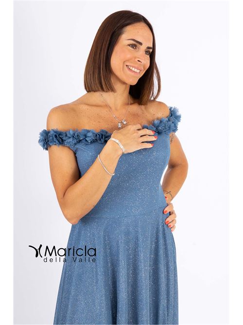 glitter con rose GIGLI CERIMONIA | RG408INDACO